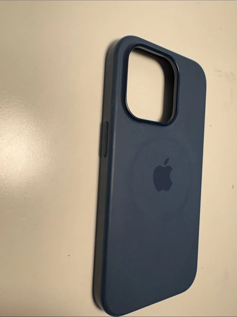 Apple Navy Blue Silicone iPhone Case with MagSafe